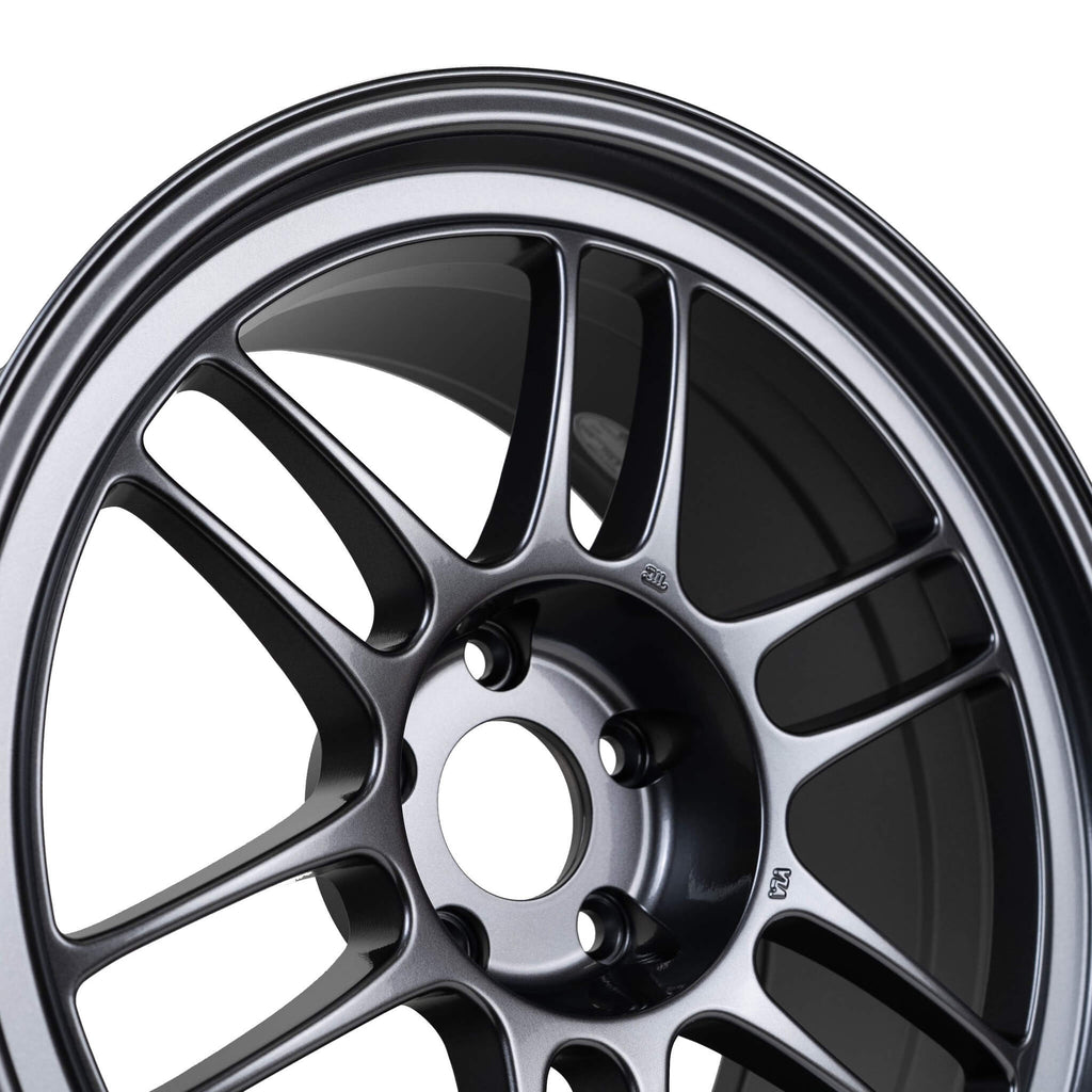 Enkei RPF1 Wheel - 18x9.5 / +15 / 5x114.3 - Gunmetal - Angle 4
