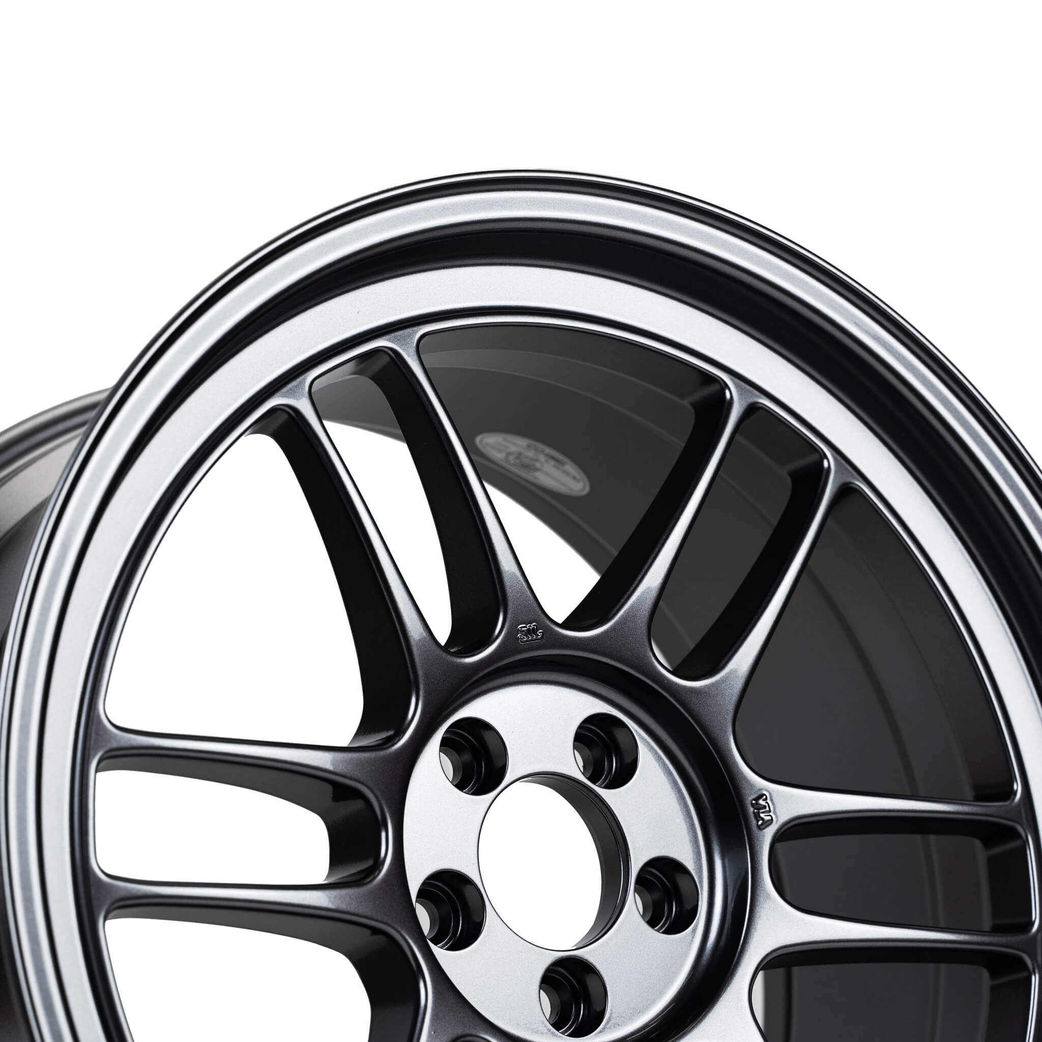 Enkei RPF1 Wheel - 18x9.5 / +38 / 5x100 - Gunmetal - Angle 3