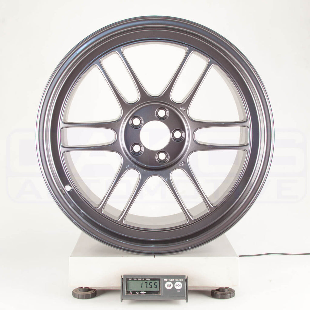 Enkei RPF1 Wheel - 18x9.5 / +38 / 5x100 - Gunmetal - Angle 6