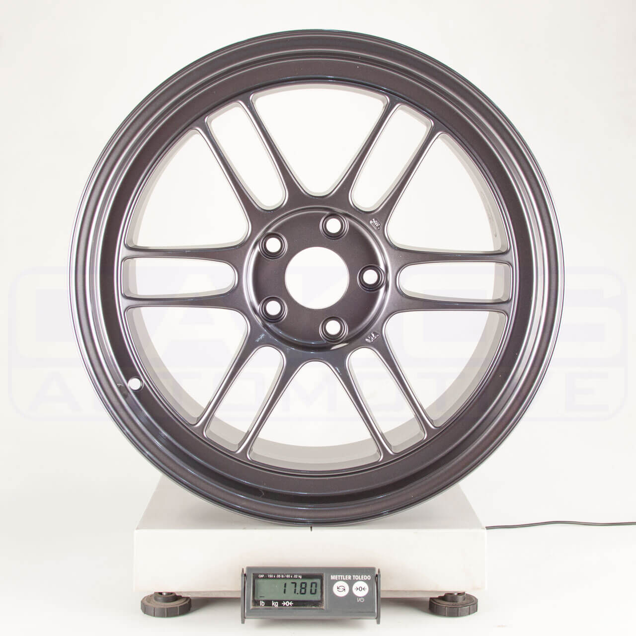 Enkei RPF1 Wheel - 18x9.5 / +38 / 5x114.3 - Gunmetal - Angle 7