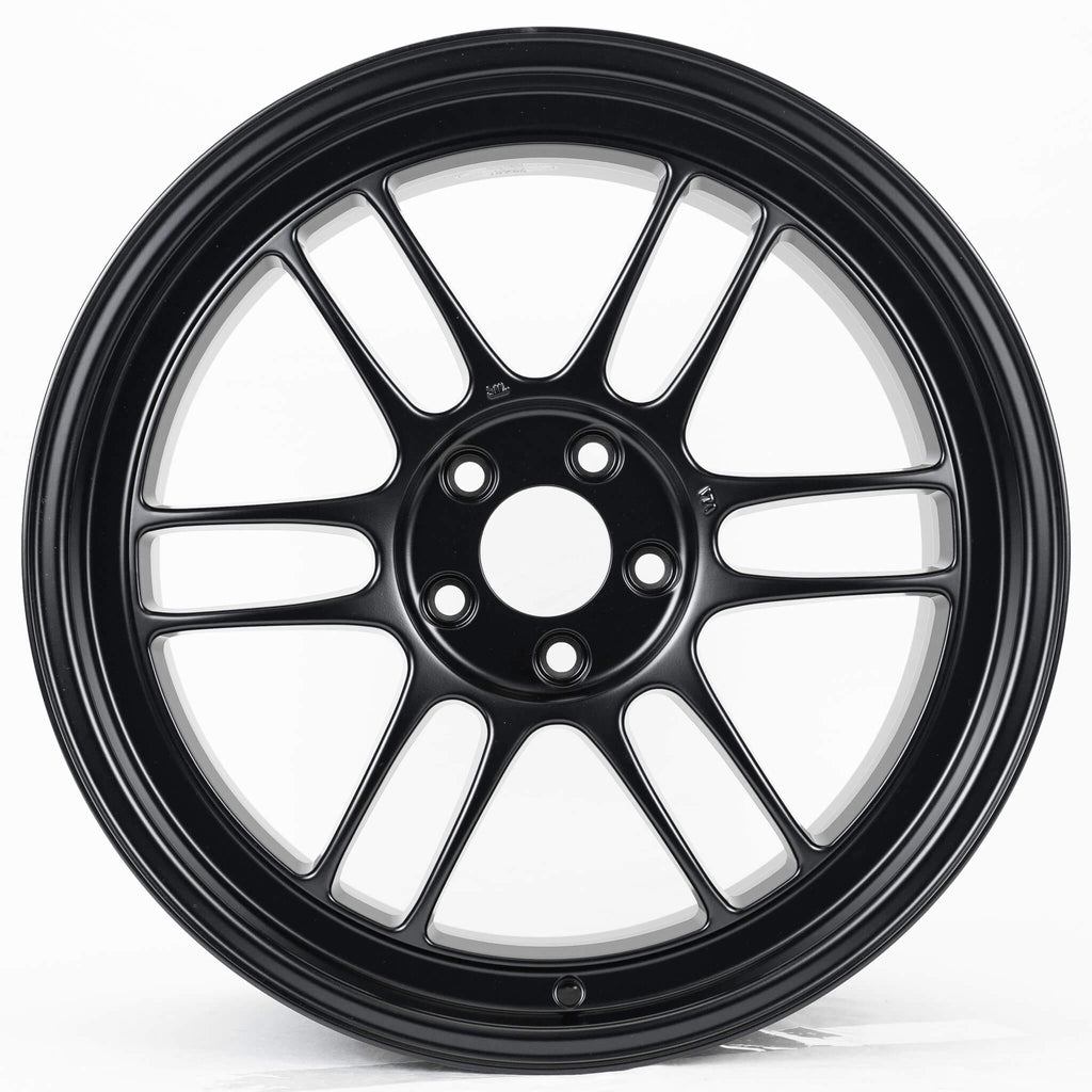 Enkei RPF1 Wheel - 18x9.5 / +38 / 5x114.3 - Matte Black - Angle 2
