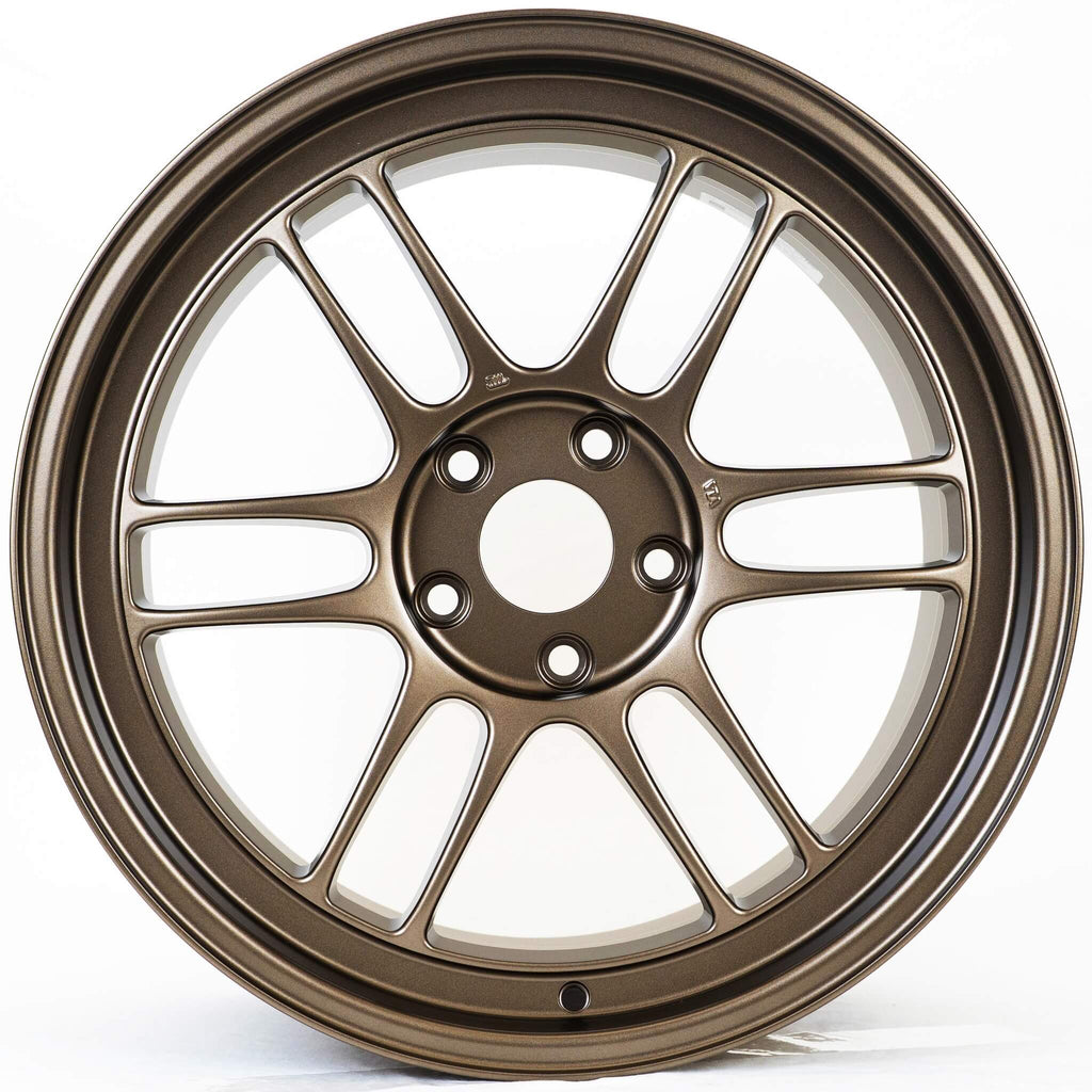 Enkei RPF1 Wheel - 18x9.5 / +38 / 5x114.3 - Matte Bronze - Angle 2