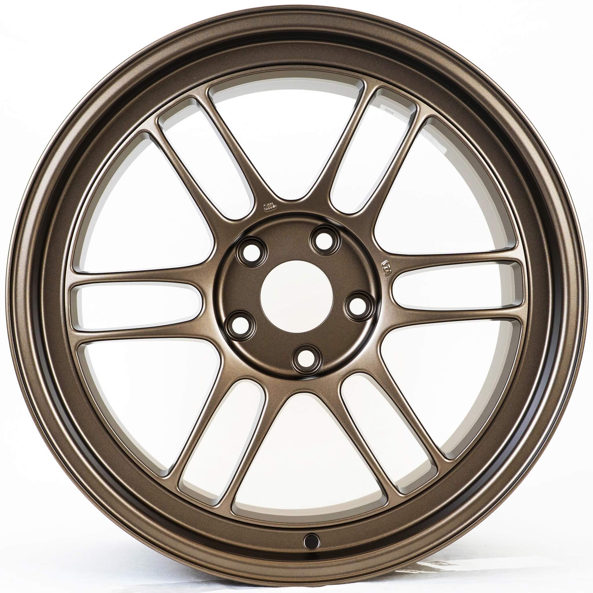 Enkei RPF1 Wheel - 18x9.5 / +38 / 5x114.3 - Matte Bronze - Angle 2