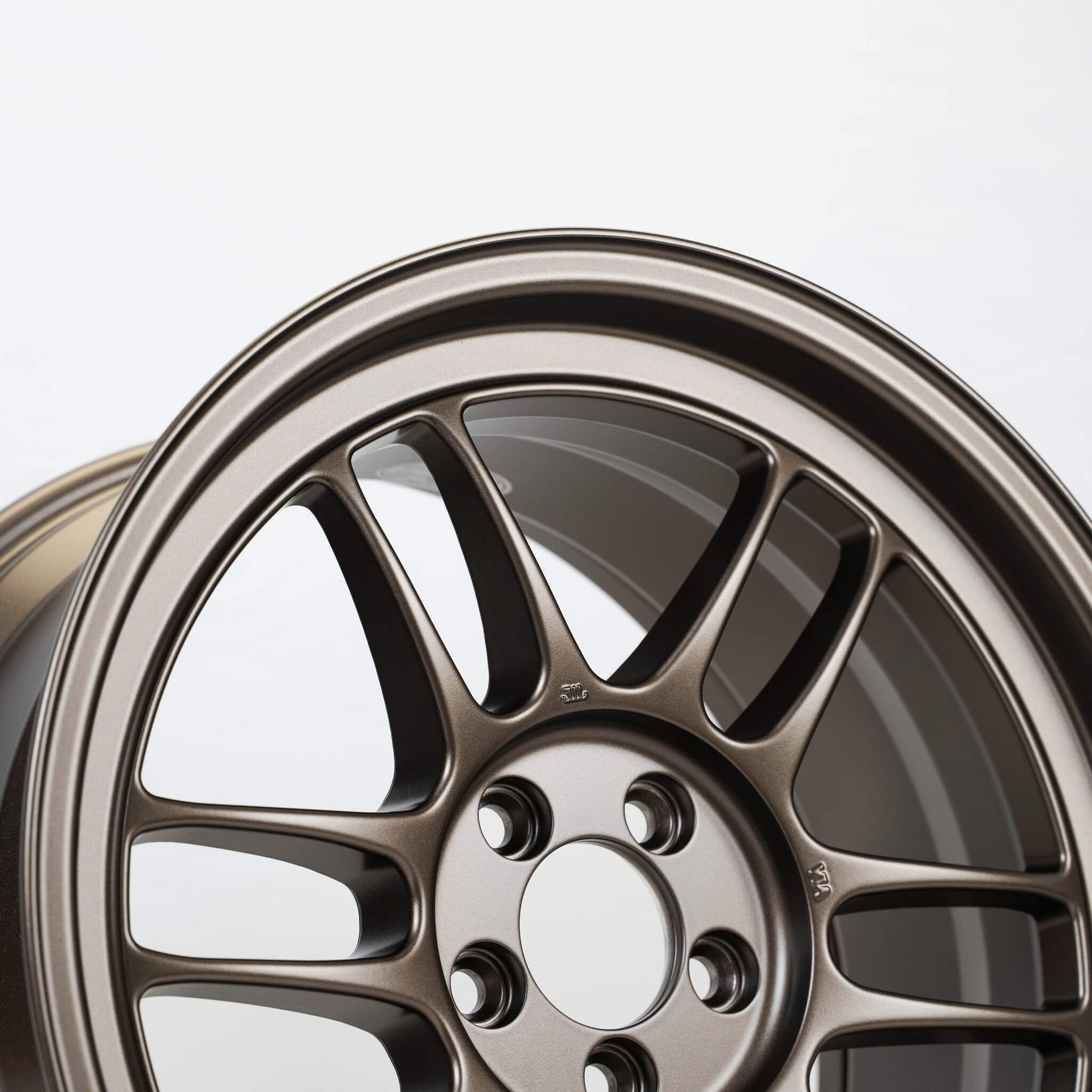 Enkei RPF1 Wheel - 18x9.5 / +38 / 5x114.3 - Matte Bronze - Angle 3