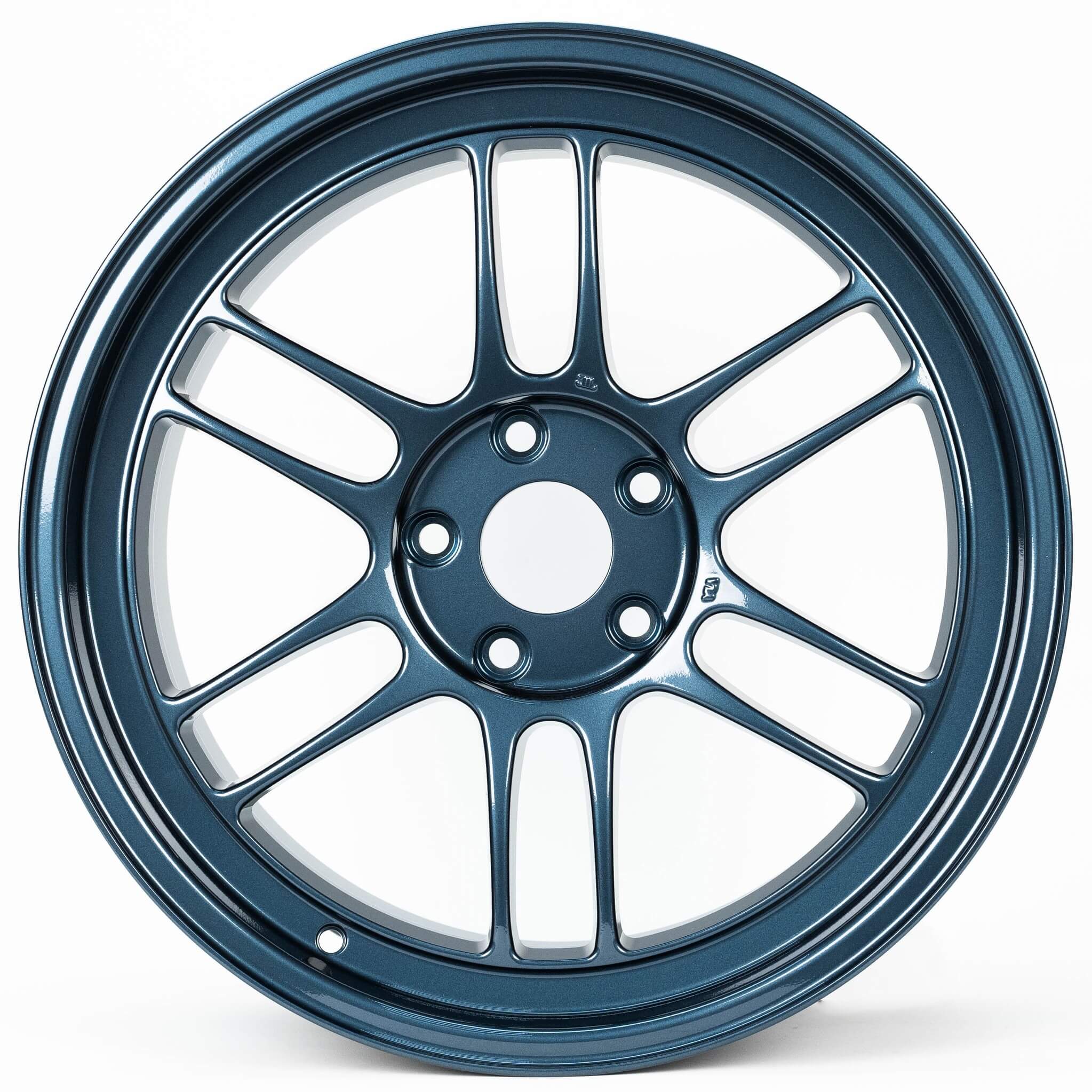 Enkei RPF1 Wheel - 18x9.5 / +38 / 5x114.3 - Misty Blue - Angle 2