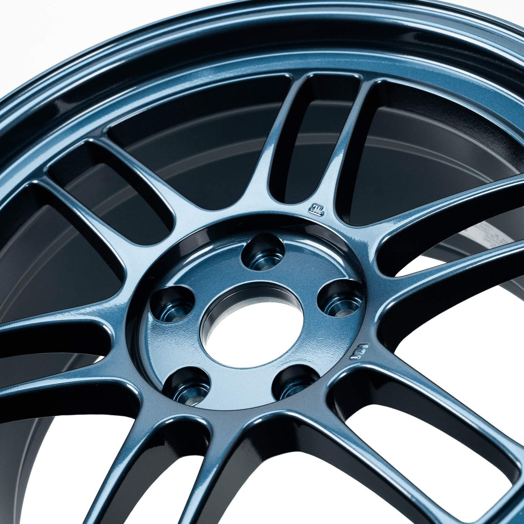 Enkei RPF1 Wheel - 18x9.5 / +38 / 5x114.3 - Misty Blue - Angle 5