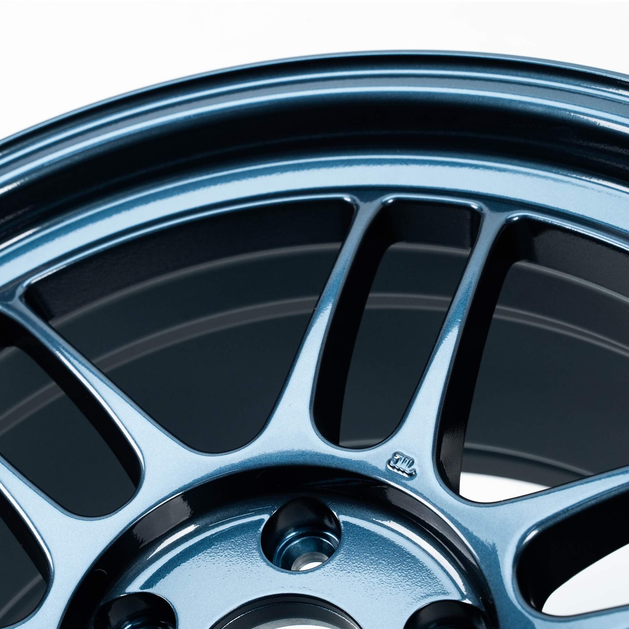Enkei RPF1 Wheel - 18x9.5 / +38 / 5x114.3 - Misty Blue - Angle 6