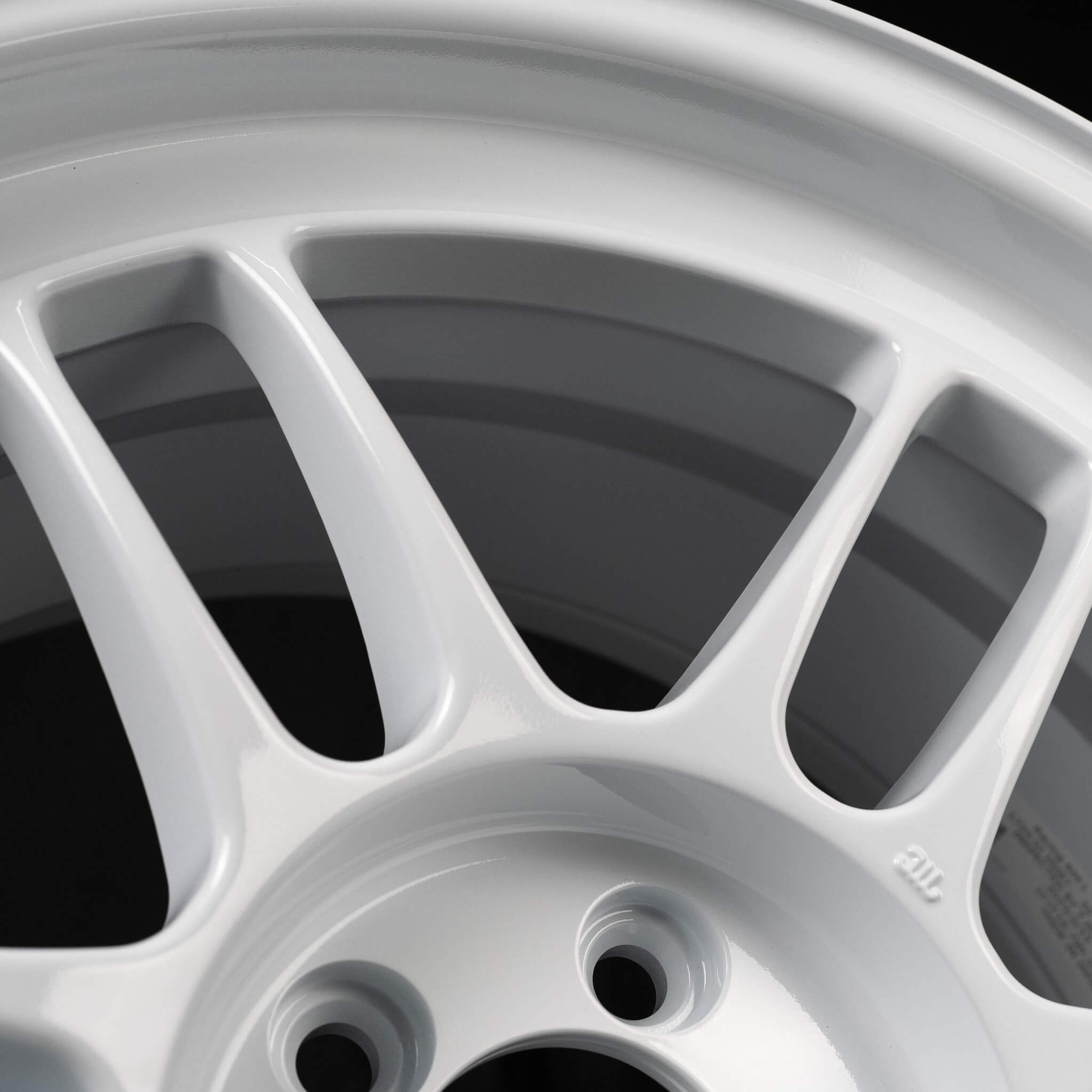 Enkei RPF1 Wheel - 18x9.5 / +38 / 5x114.3 - White - Angle 4