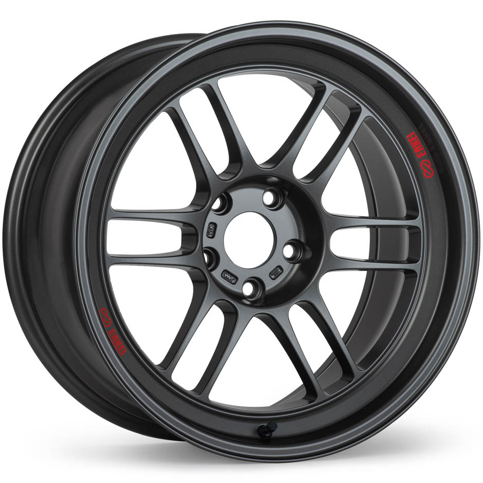 Enkei RPF1RS Wheel - 18x10.5 / +0 / 5x114.3 - Matte Gunmetal - Angle 2