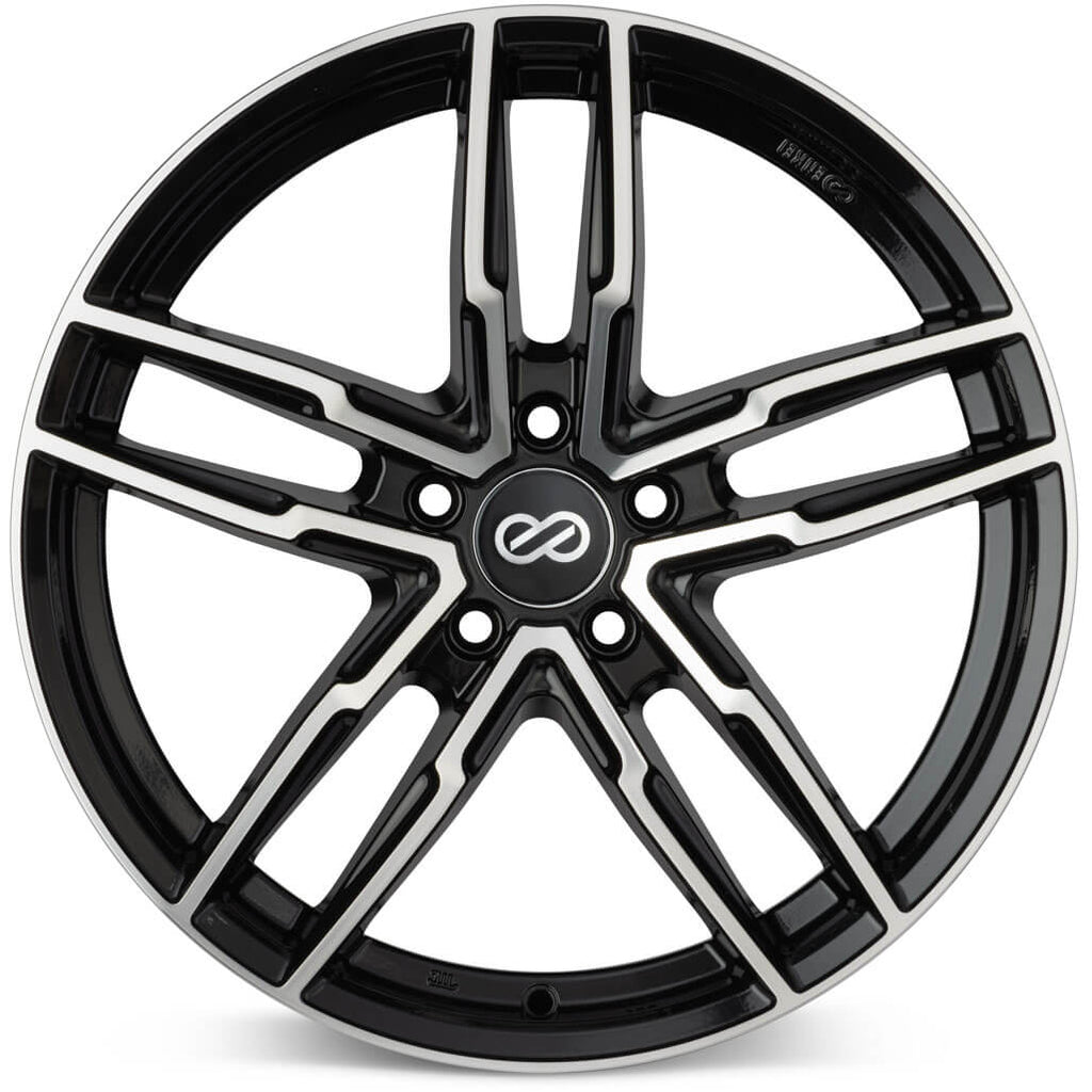 Enkei SS05 Wheel - 17x7.5 / +45 / 5x100 - Black w/ Machined Lip