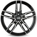 Enkei SS05 Wheel - 17x7.5 / +45 / 5x100 - Black w/ Machined Lip