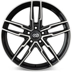 Enkei SS05 Wheel - 17x7.5 / +45 / 5x100 - Black w/ Machined Lip