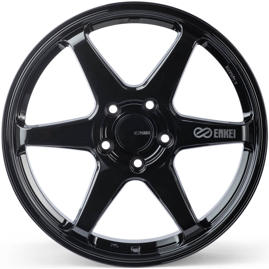 Enkei T6R Wheel - 18x8.5 / +45 / 5x100 - Gloss Black