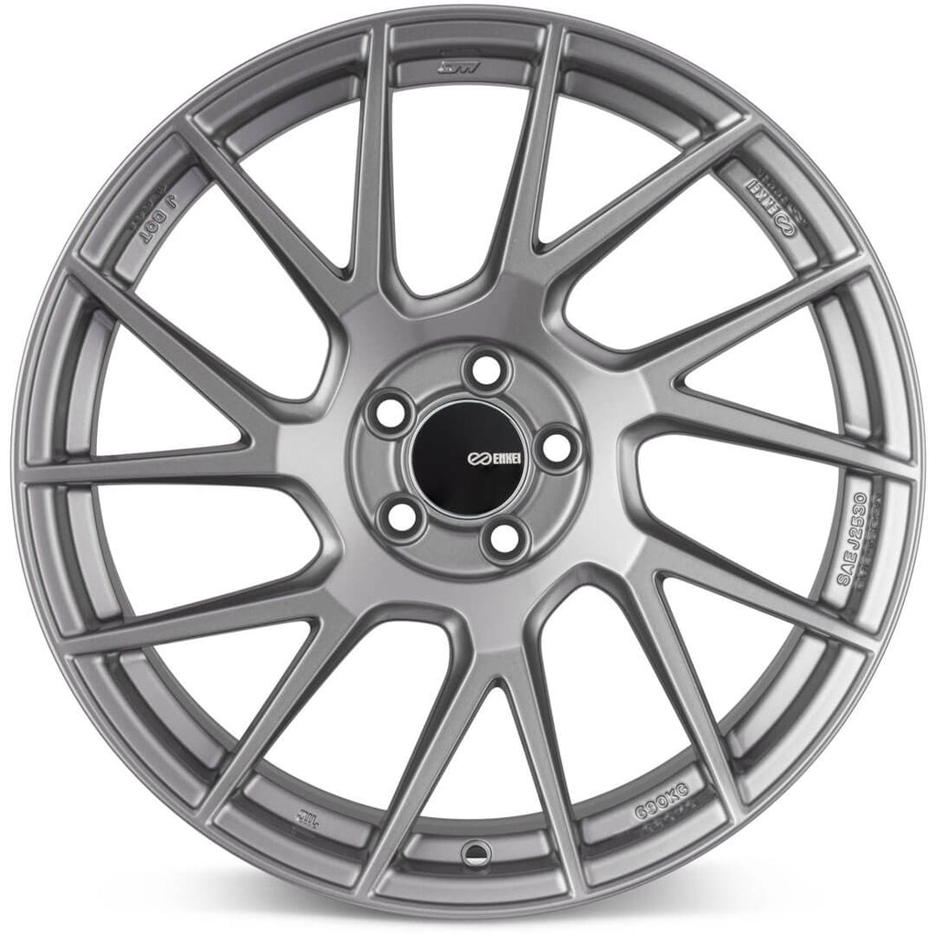 Enkei TM7 Wheel - 18x8.5 / +25 / 5x114.3 - Storm Gray - Angle 2