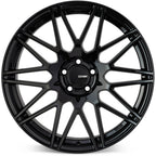 Enkei TMS Wheel - 18x8 / +45 / 5x114.3 - Gloss Black - Angle 2