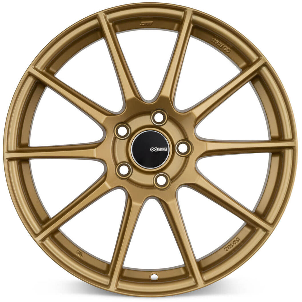 Enkei TS-10 Wheel - 17x8 / +45 / 5x100 - Gold - Angle 2