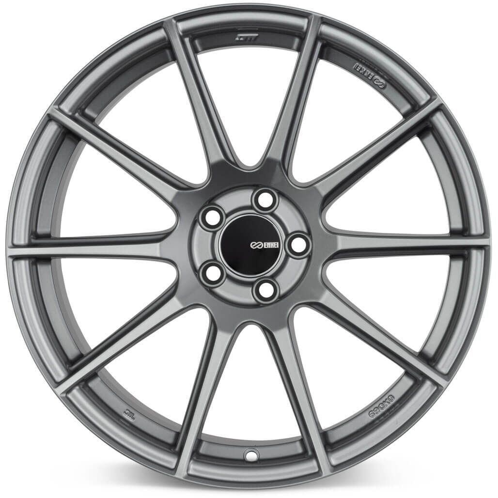 Enkei TS-10 Wheel - 17x8 / +45 / 5x114.3 - Storm Gray - Angle 2