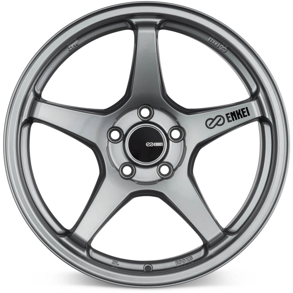 Enkei TS-5 Wheel - 18x8.5 / +40 / 5x108 - Storm Gray - Angle 2