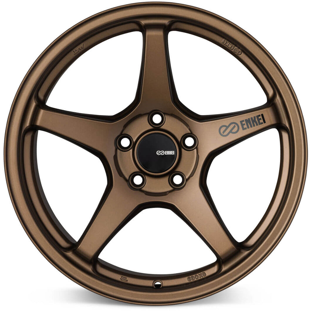 Enkei TS-5 Wheel - 18x9.5 / +38 / 5x114.3 - Matte Bronze - Angle 2