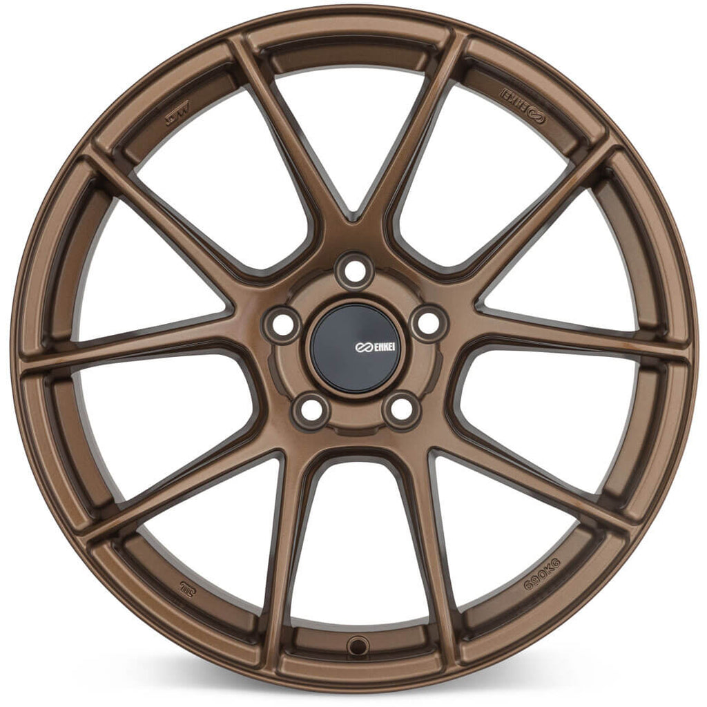 Enkei TS-V Wheel - 18x8.5 / +38 / 5x114.3 - Gloss Bronze - Angle 2