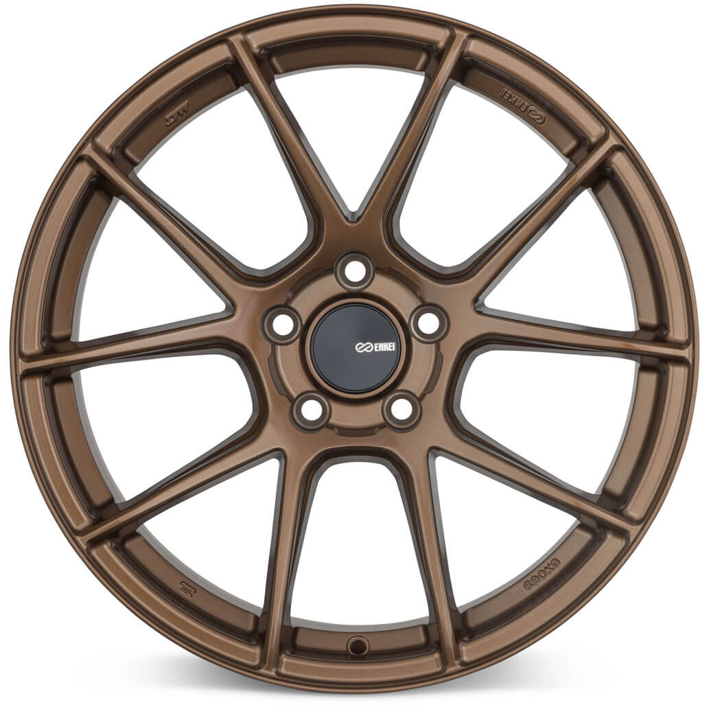 Enkei TS-V Wheel - 18x8.5 / +38 / 5x114.3 - Gloss Bronze - Angle 2
