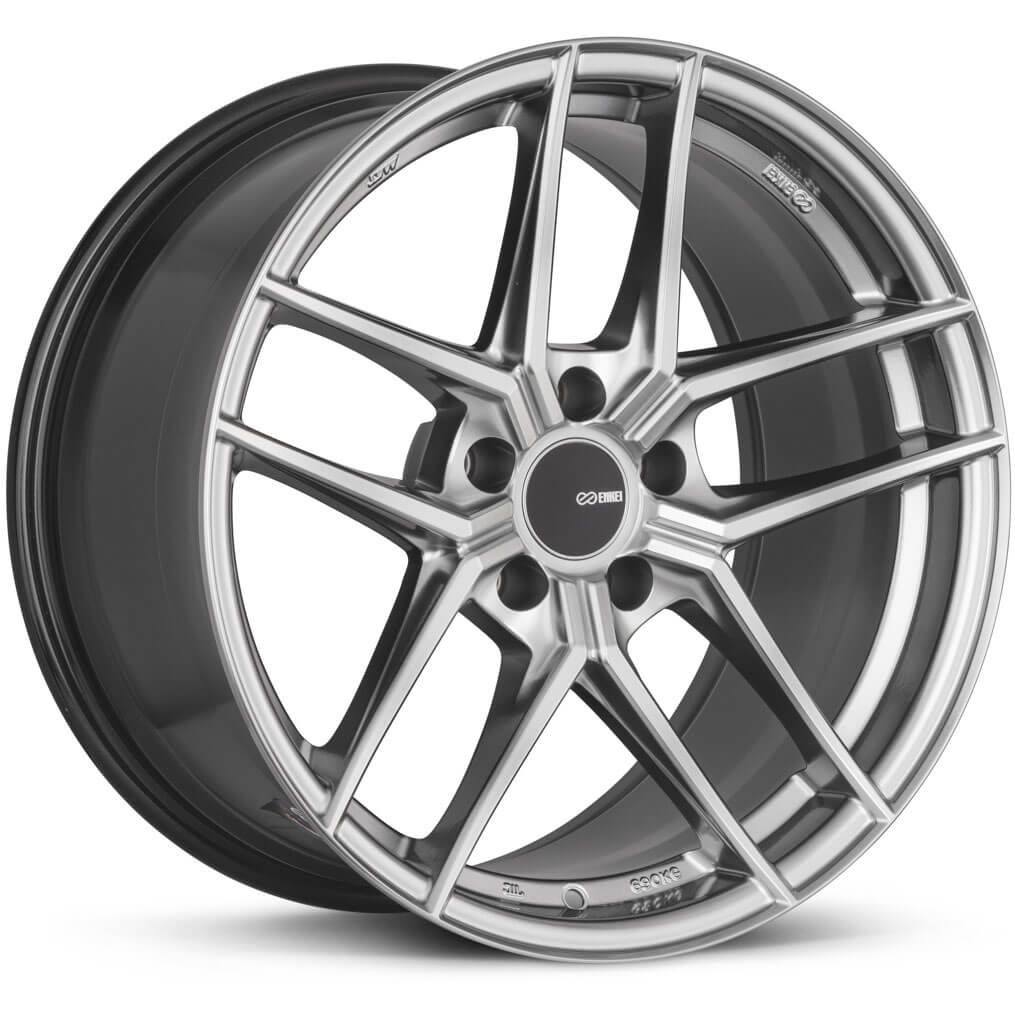 Enkei TY-5 Wheel - 18x8.5 / +50 / 5x114.3 - Hyper Silver - Angle 2