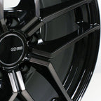 Enkei TY-5 Wheel - 19x8 / +40 / 5x114.3 - Pearl Black Machined - Angle 2