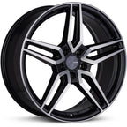 Enkei VICTORY Wheel - 18x8 / +40 / 5x114.3 - Black Machined - Angle 2