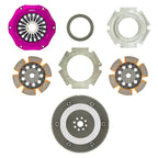 Exedy Hyper Twin Cerametallic Twin Disc Clutch Kit (Solid Hub), 2004-2021 STi - Angle 2