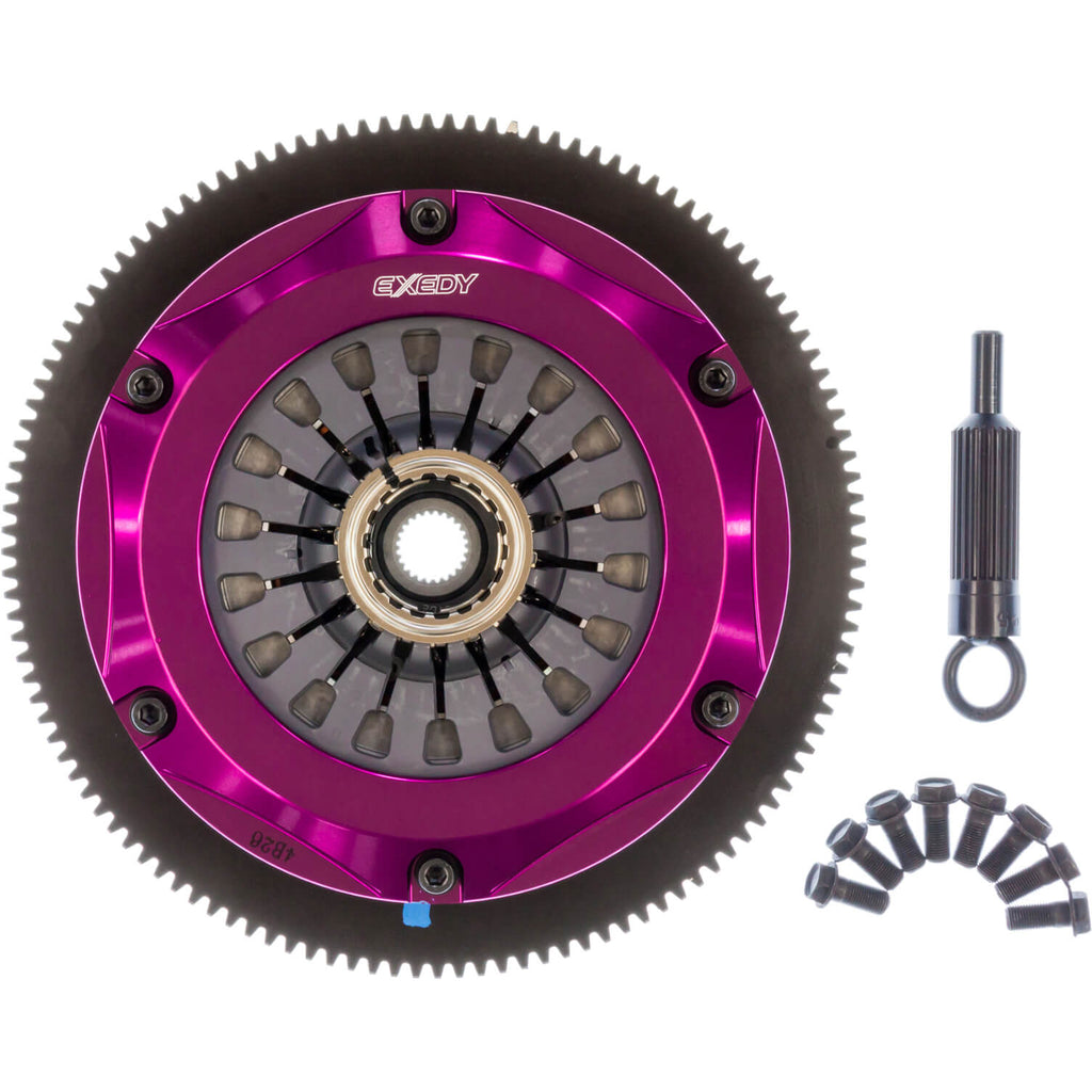 Exedy Stage 4 Hyper Twin Clutch Kit (Metallic, Sprung Hub), 2004-2021 STi