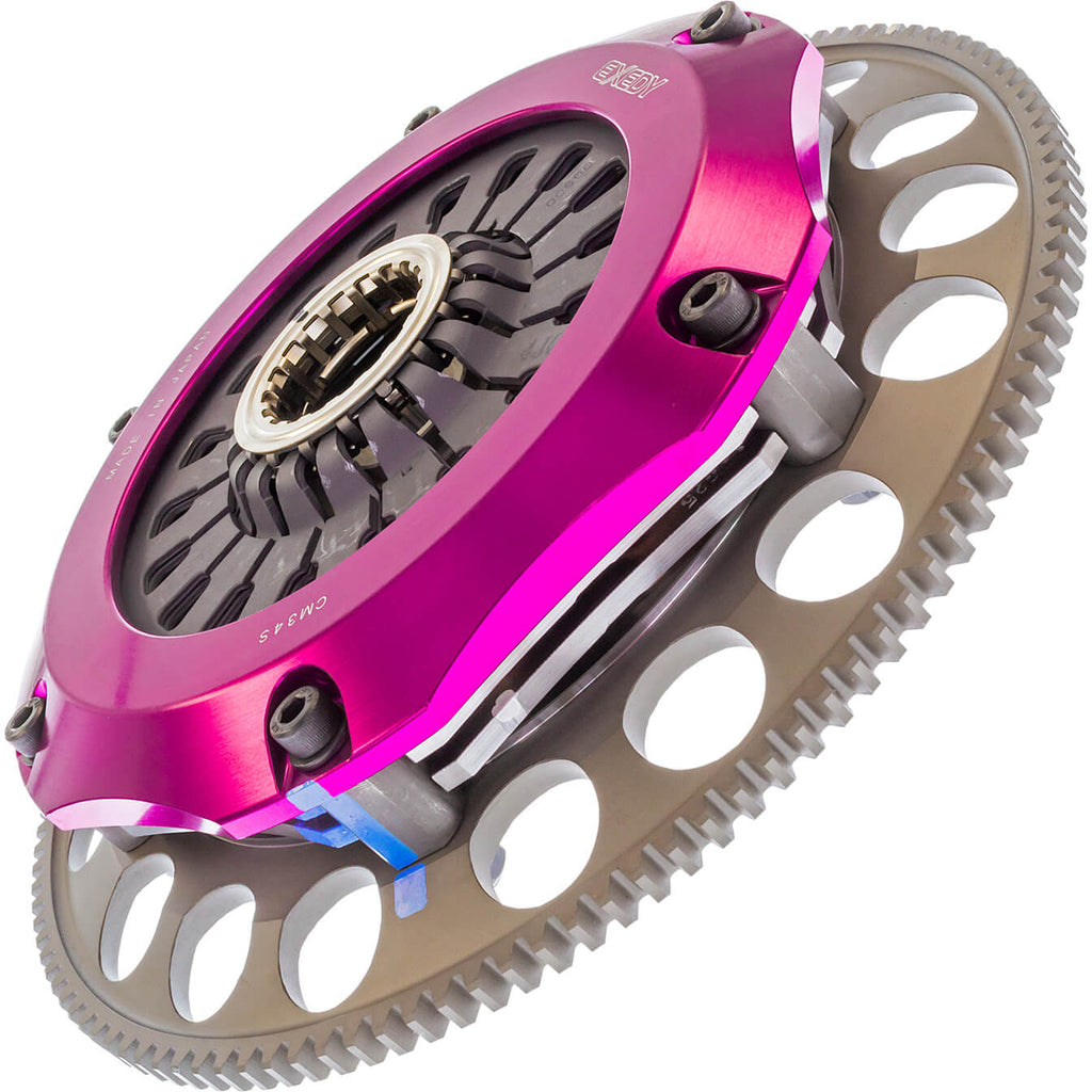 Exedy Stage 4 Hyper Twin Clutch Kit (Metallic, Sprung Hub), 2004-2021 STi - Angle 4
