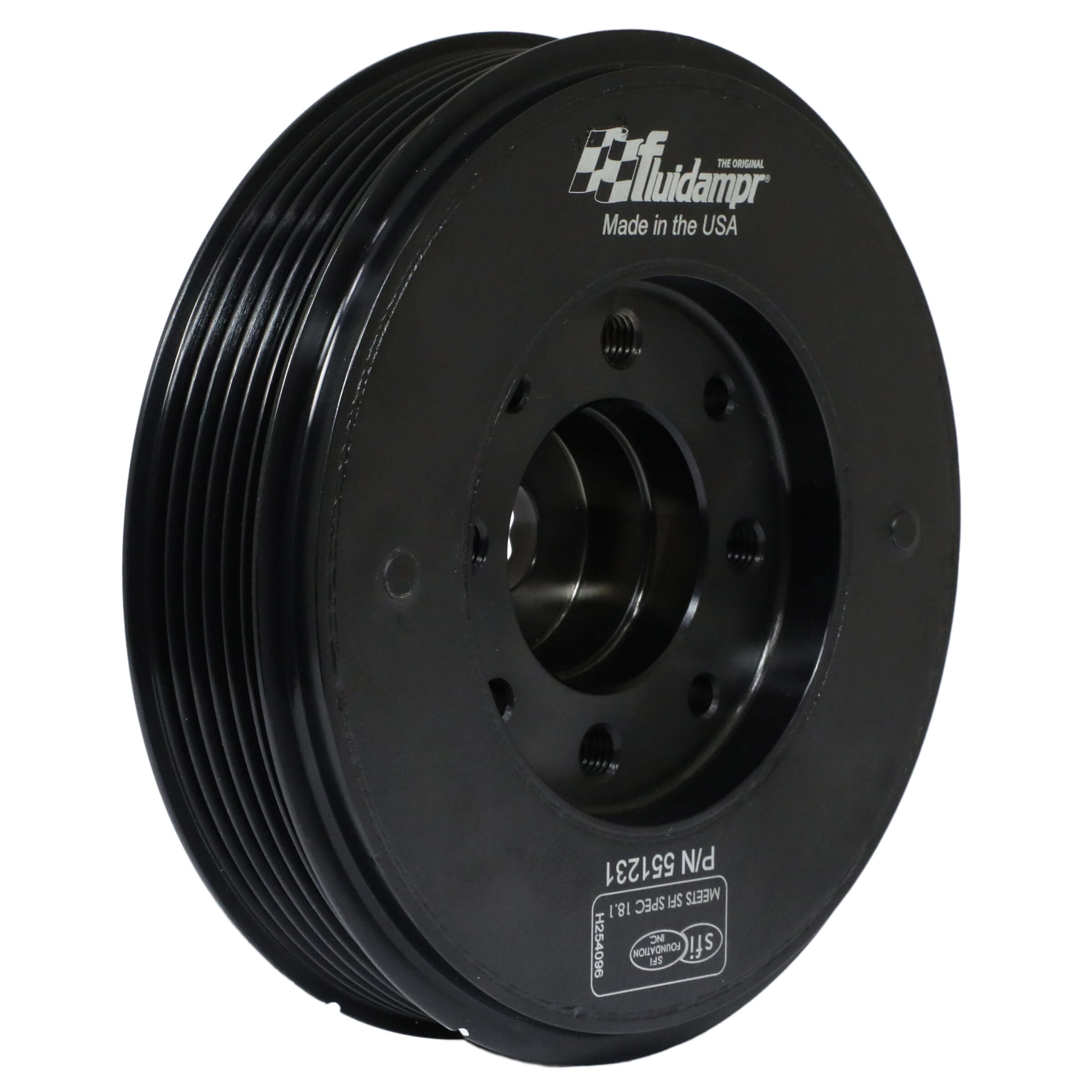 Fluidampr Harmonic Damper Crank Pulley, 2015-2019 Golf R - Angle 2
