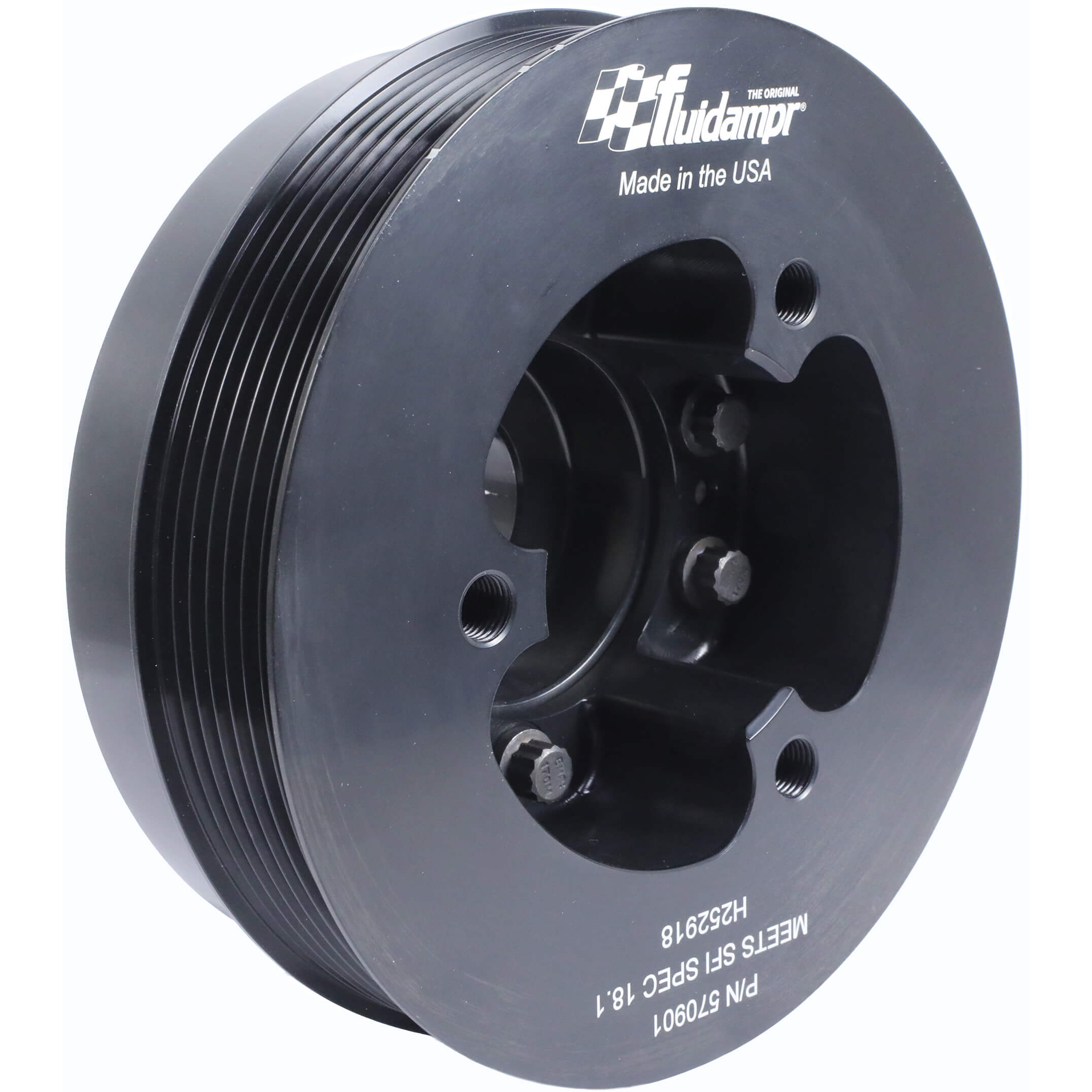 Fluidampr Harmonic Damper Crank Pulley, 2009-2024 GT-R - Angle 2