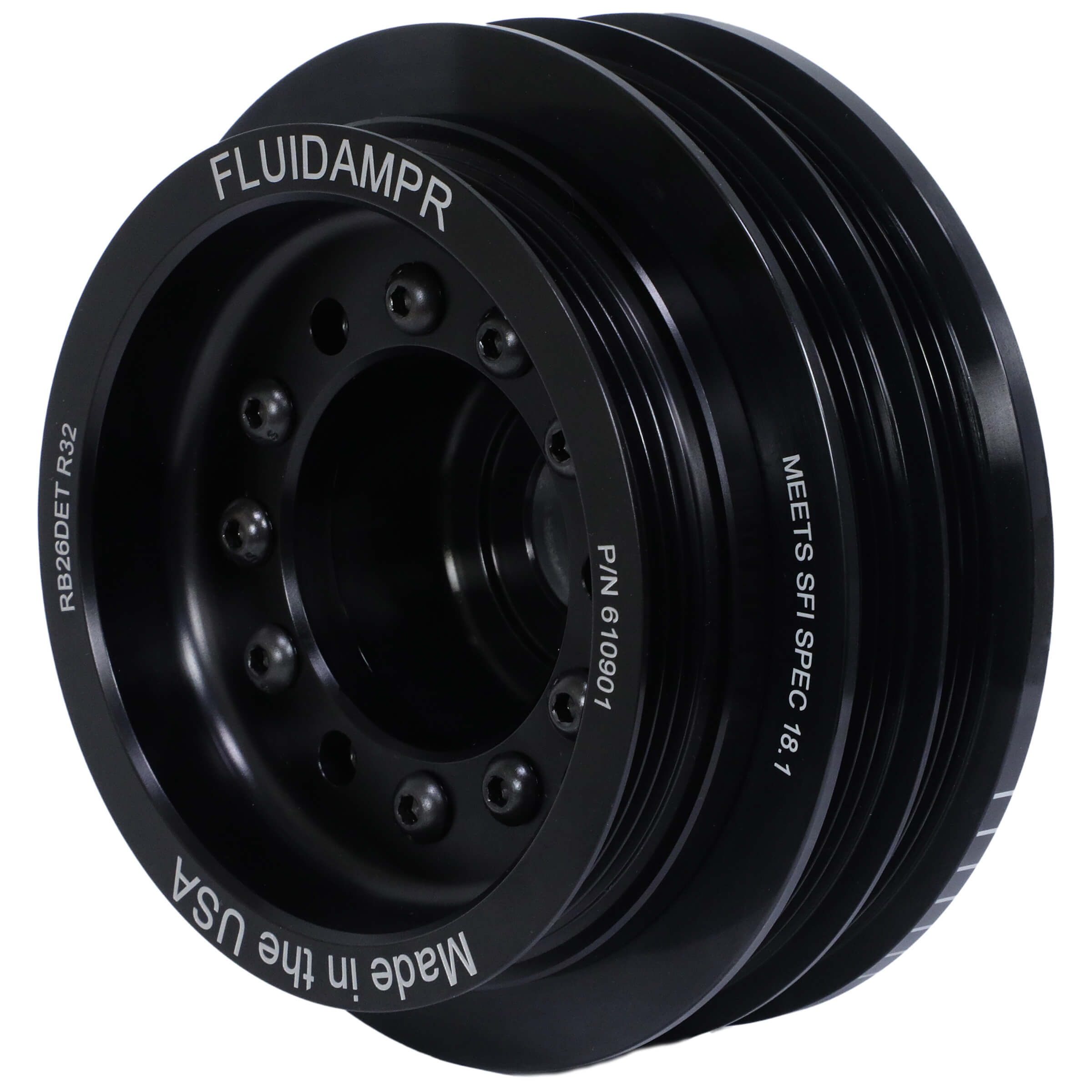 Fluidampr Harmonic Damper Crank Pulley, 1989-1994 Nissan Skyline R32 GTR RB26DET Phase 1 - Angle 2