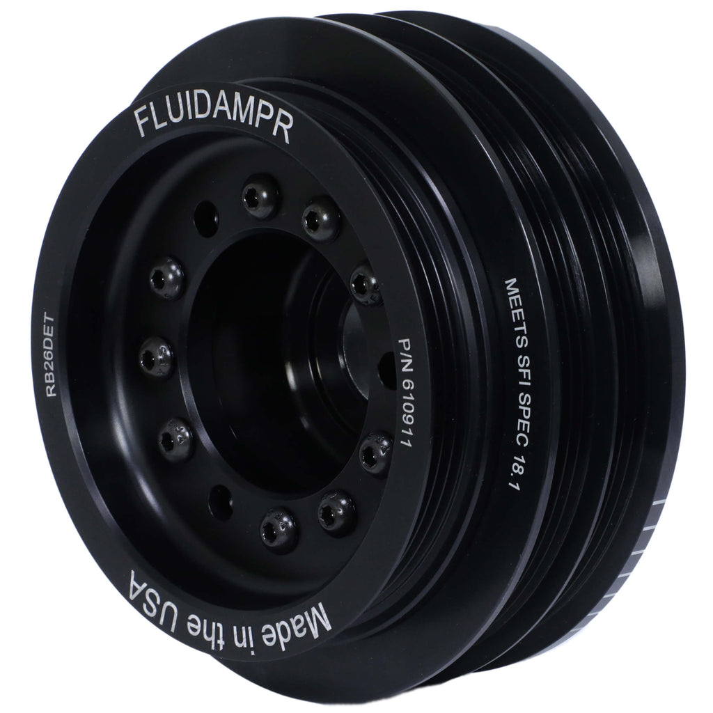 Fluidampr Harmonic Damper Crank Pulley, 1993-2002 Nissan Skyline R33/R34 GTR RB26DET Phase 2 - Angle 2