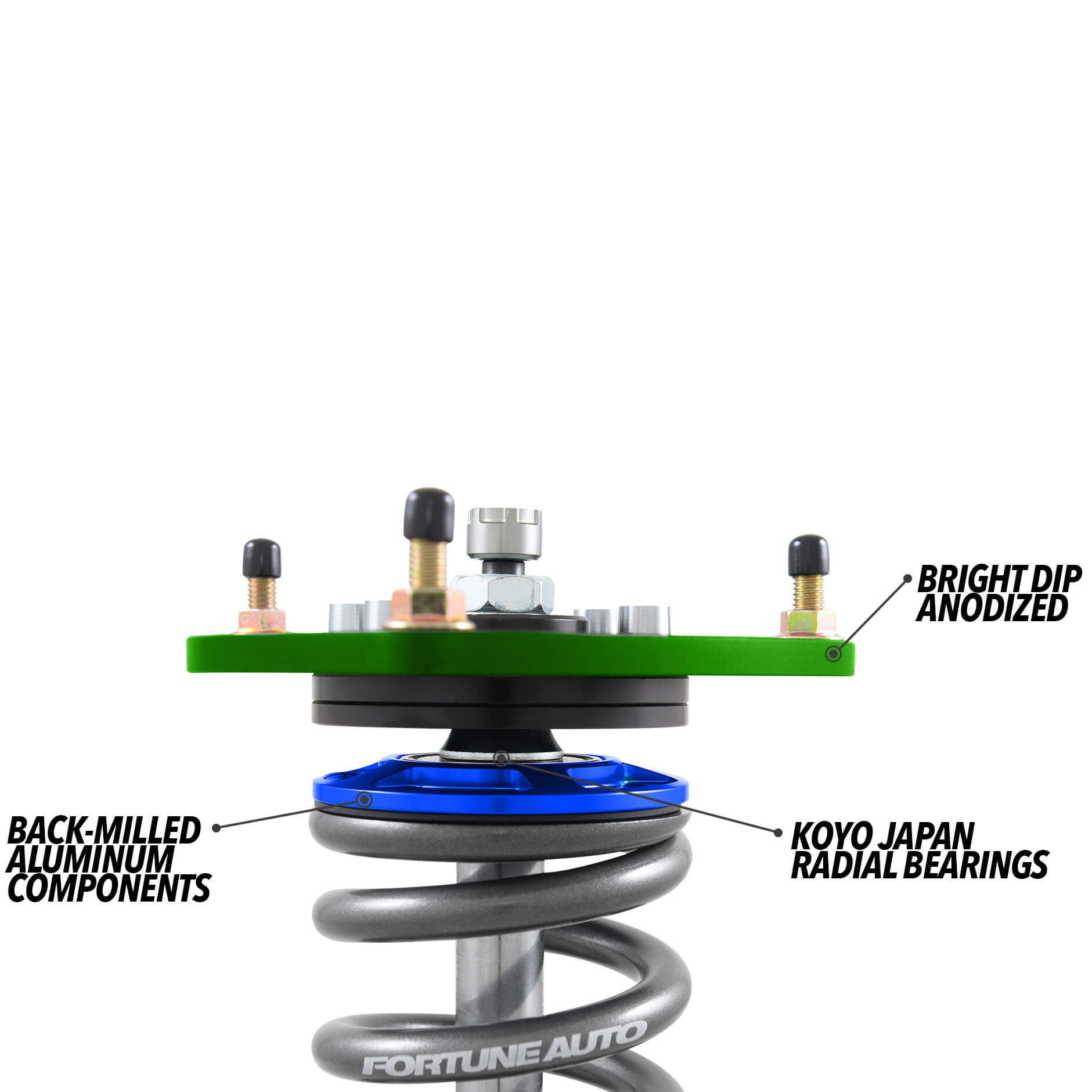 Fortune Auto 510 Series Coilovers, Miata (NC) - Angle 4
