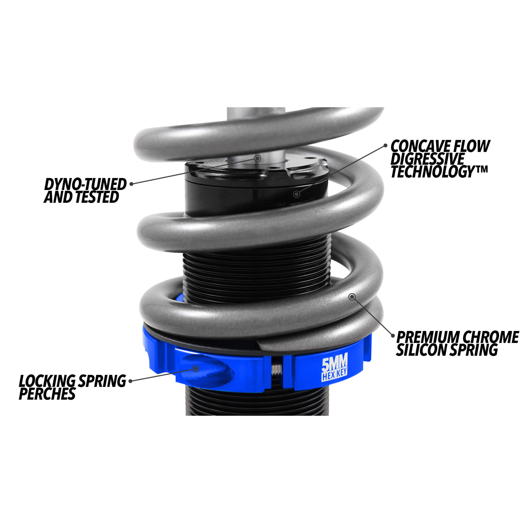 Fortune Auto 510 Series Coilovers, 2022-2026 GR86 - Angle 3
