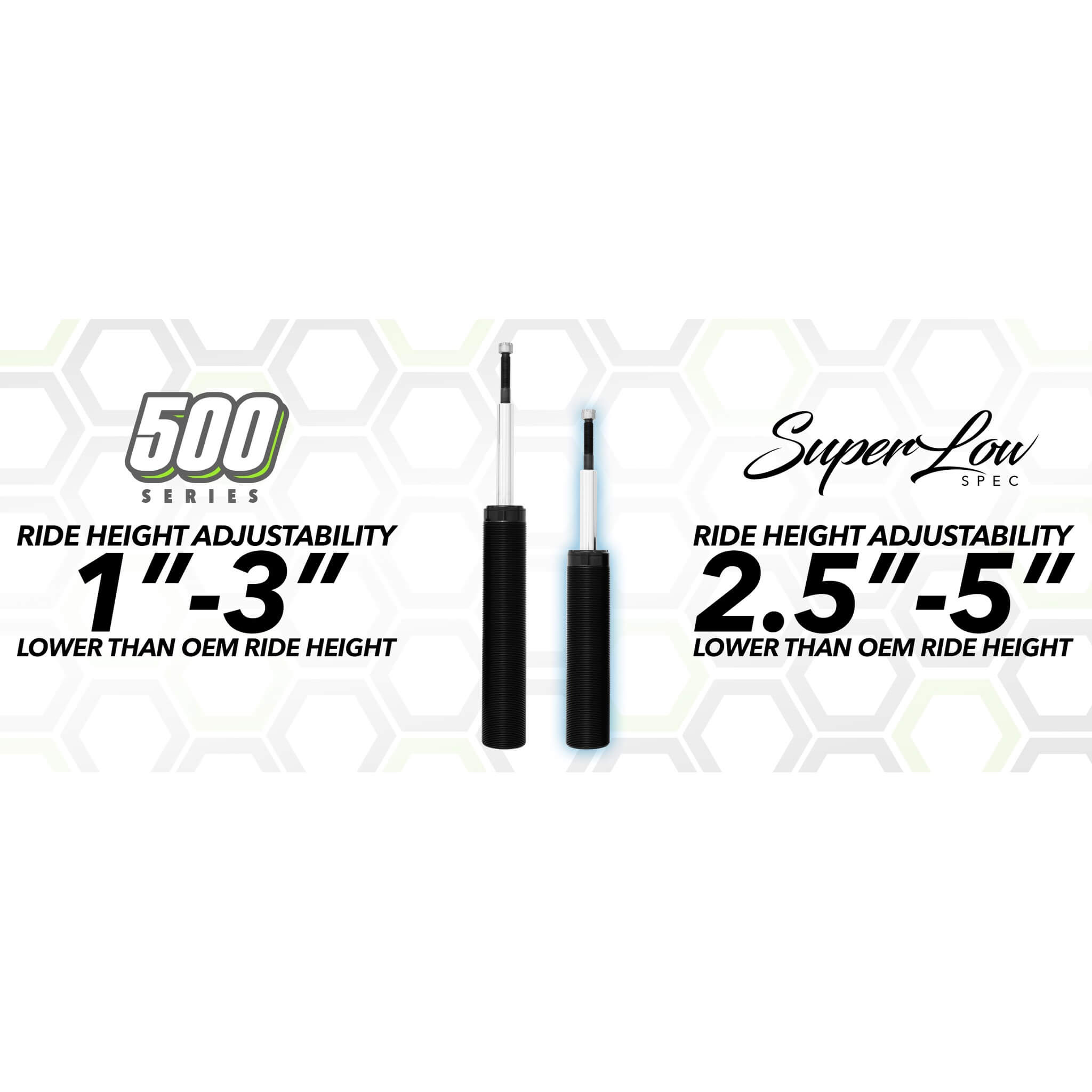 Fortune Auto Super Low 500 Series Coilovers, Miata (NC) - Angle 3