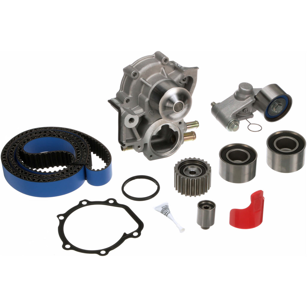 Gates Timing Belt Kit w/ Water Pump (Racing Belt), mid-2003-2004 WRX - Angle 2