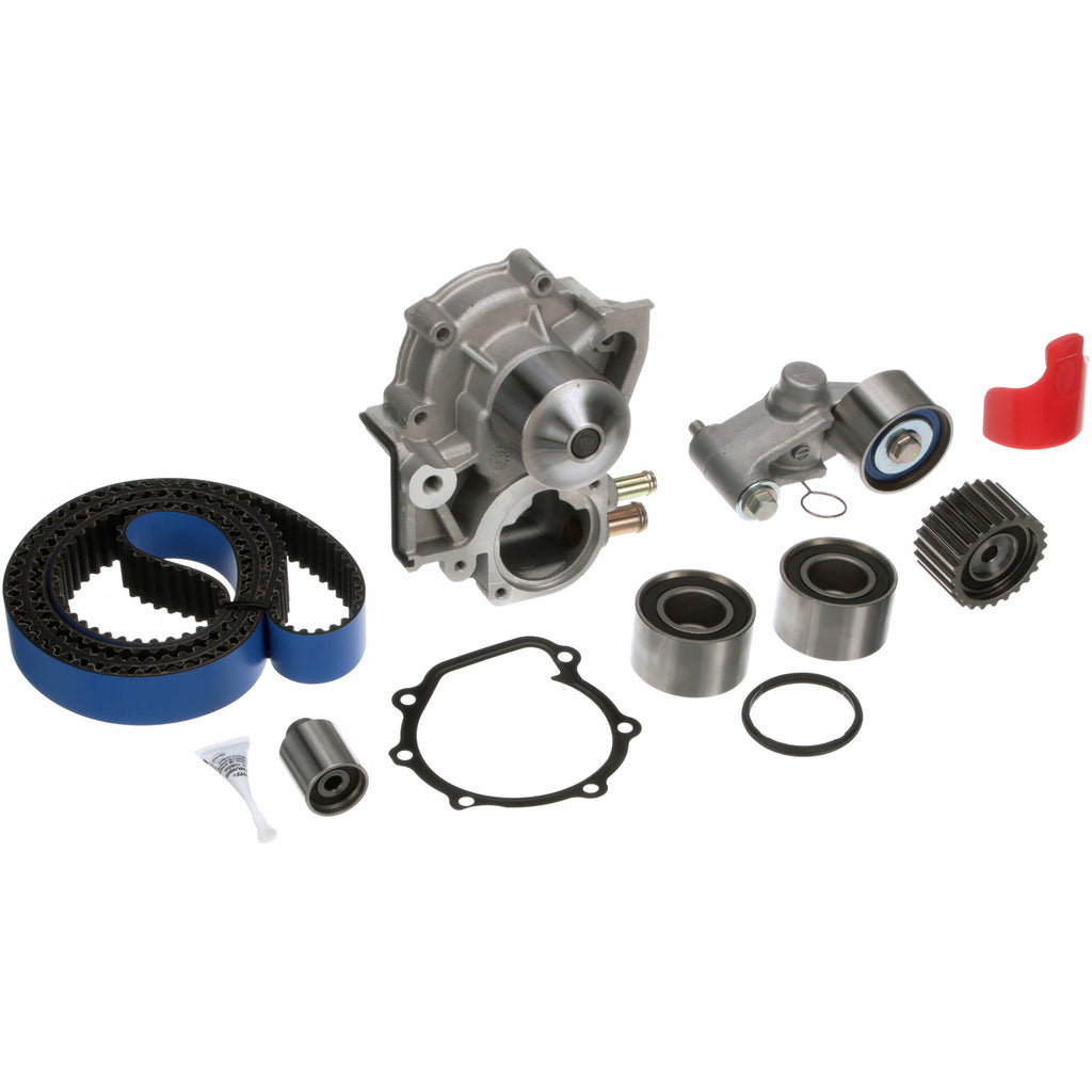 Gates Timing Belt Kit w/ Water Pump (Racing Belt), 2008-2014 WRX - Angle 2