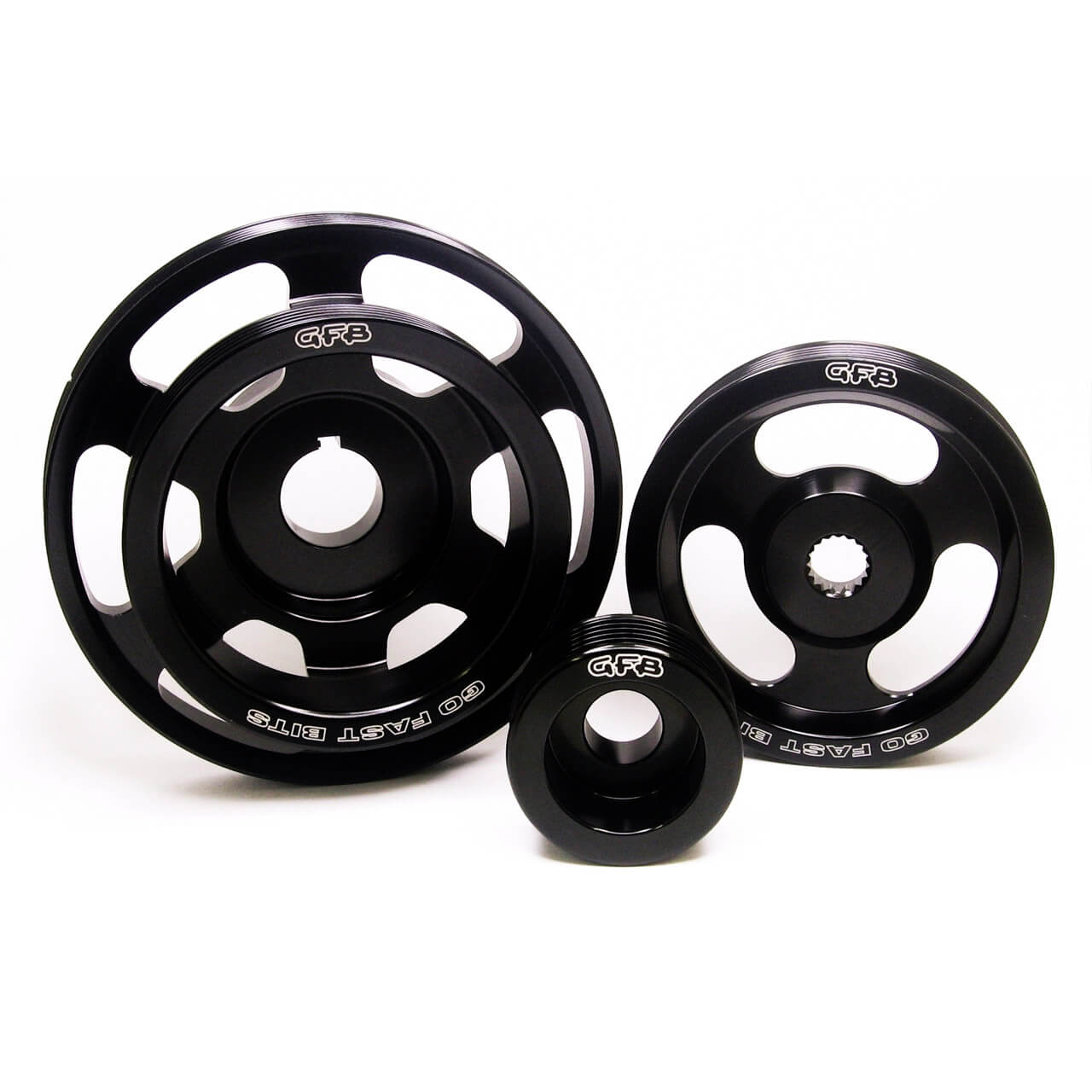 GFB 3-Piece Under/Non-Underdrive Pulley Kit, 2008-2014 WRX & 2008-2021 STi