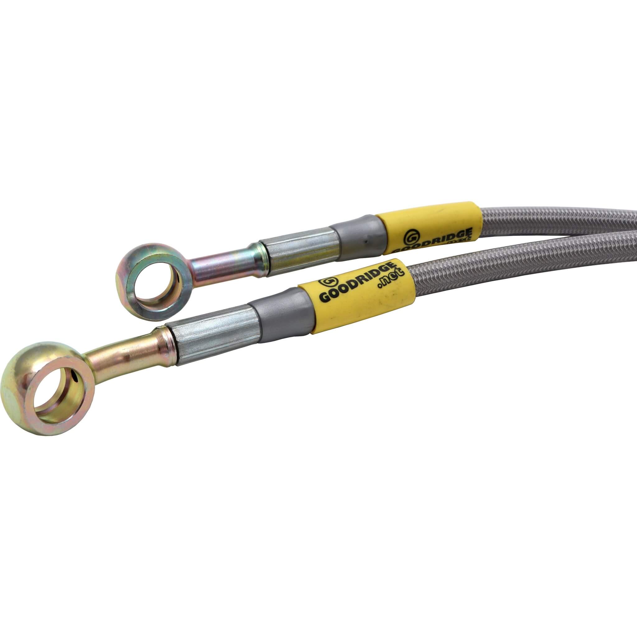Goodridge Stainless Braided Brake Hoses Kit (Set/4 Lines), 1993-2001 Impreza - Angle 2