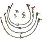 Goodridge Stainless Braided Brake Hoses Kit (Set/4 Lines), 2002-2007 WRX & 2004-2007 STi - Angle 2