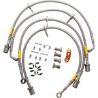 Goodridge Stainless Braided Brake Hoses Kit (Set/4 Lines), 2008-2014 WRX