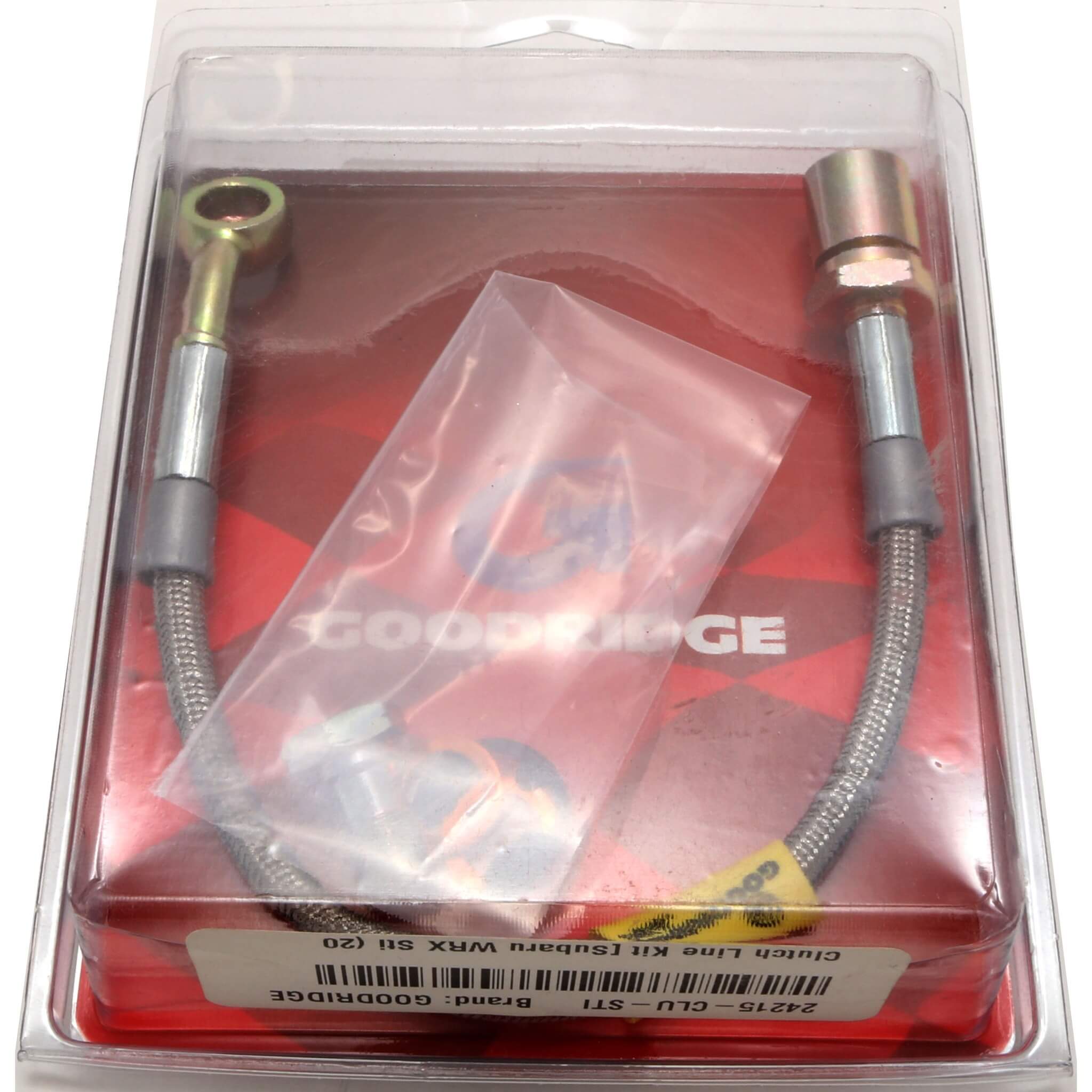Goodridge Stainless Steel Braided Clutch Hose, 2002-2005 WRX - Angle 5