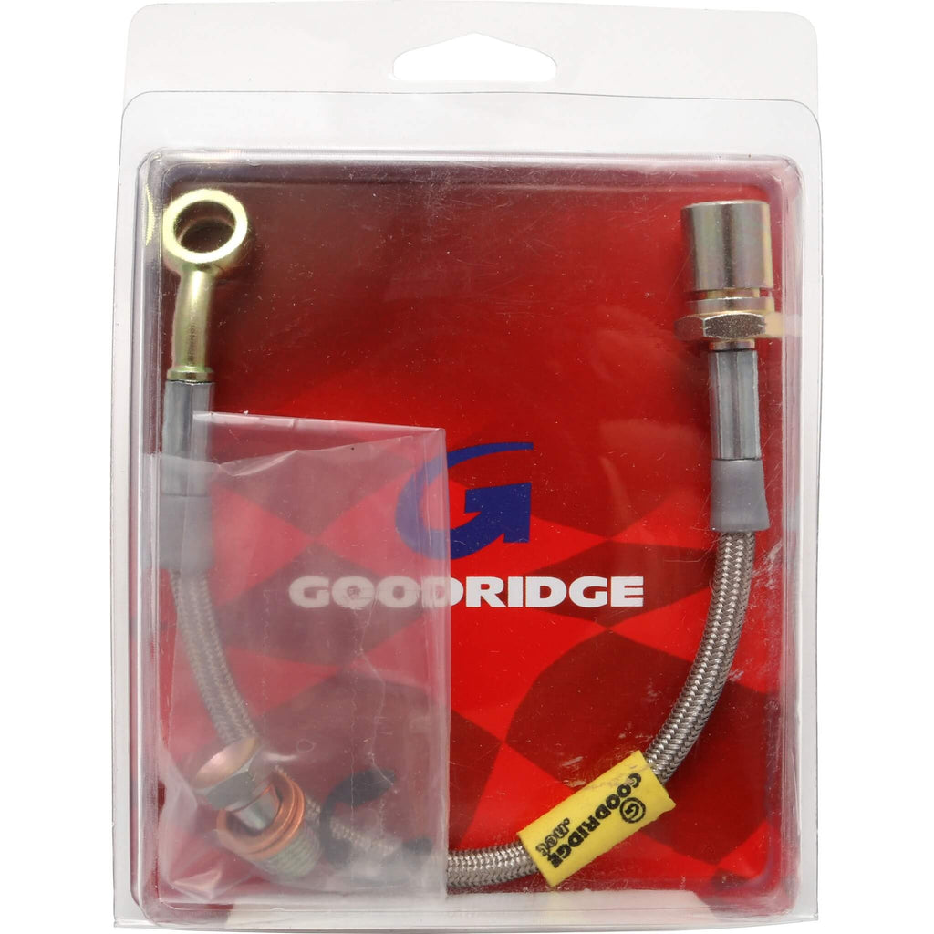 Goodridge Stainless Steel Braided Clutch Hose, 2004-2005 STi - Angle 5