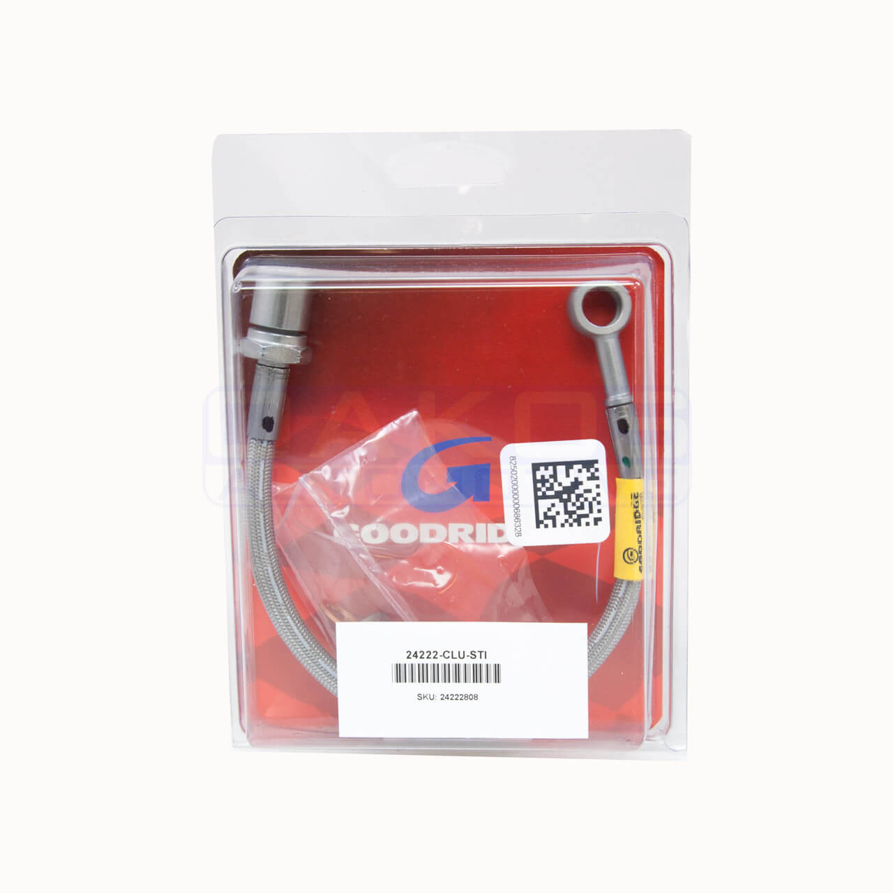 Goodridge Stainless Steel Braided Clutch Hose, 2004-2021 STi - Angle 2