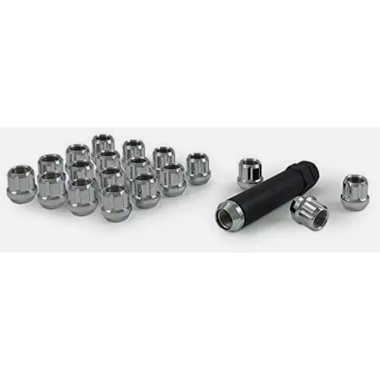Gorilla Open End Lug Nuts (12x1.25mm, Set/20, Zinc), Subaru & Nissan