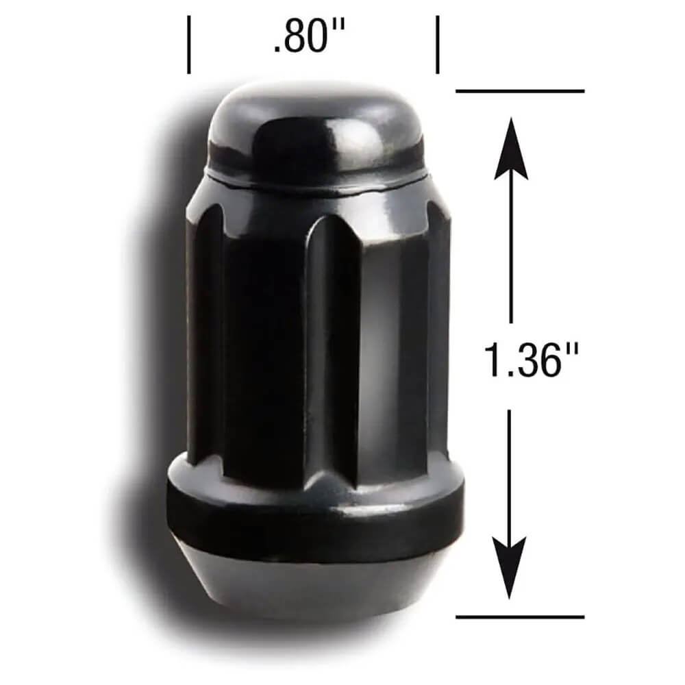 Gorilla Small Diameter Spline Style Lug Nuts (12x1.25mm, Set/20)