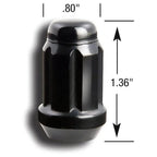 Gorilla Small Diameter Spline Style Lug Nuts (12x1.25mm, Set/20)